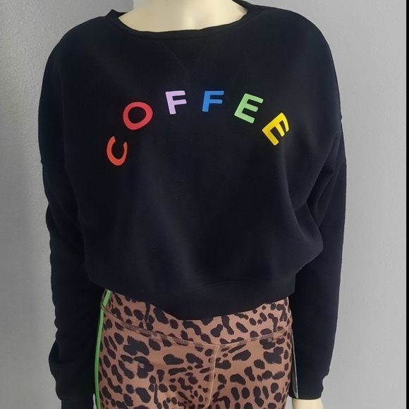 Coffee Cropped sweatshirt - Picture 1 of 3